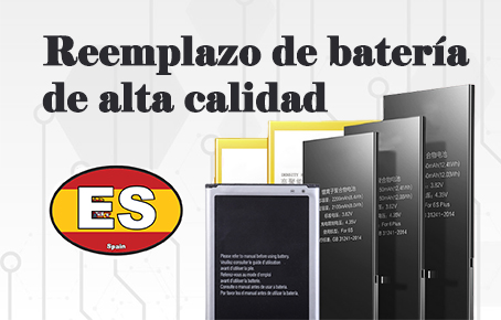Reemplazo de batería
de alta calidad